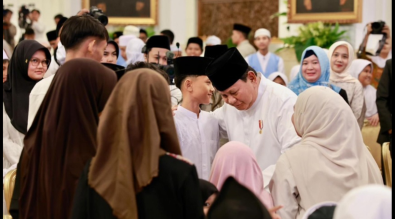 Prabowo di Medan malam takbiran