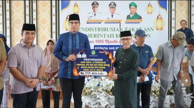 penyaluran zakat ASN Pemko Medan kepada 948 mustahik