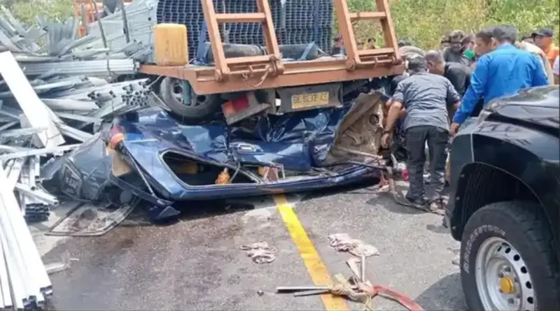 Kecelakaan Maut Medan Berastagi, Bus Tabrak Dua Motor di Sibolangit Satu Pemuda Tewas